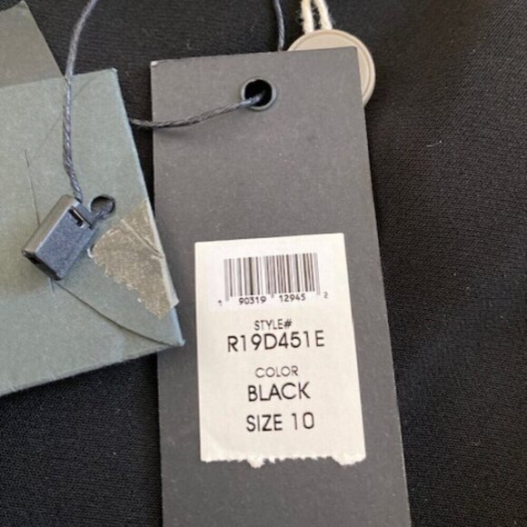 NWT RACHEL ZOE Fifi Beaded Fit & Flare Black Dress 10 - Picture 15 of 16